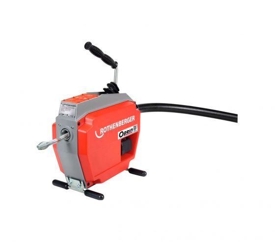 Opein | Alquiler y venta de desatascador profesional eléctrico Rothenberger 40-150mm en Canarias, Madrid y Marruecos.