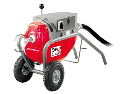 Opein | Alquiler y venta de desatascador profesional eléctrico Rothenberger 100-250mm en Canarias, Madrid y Marruecos.