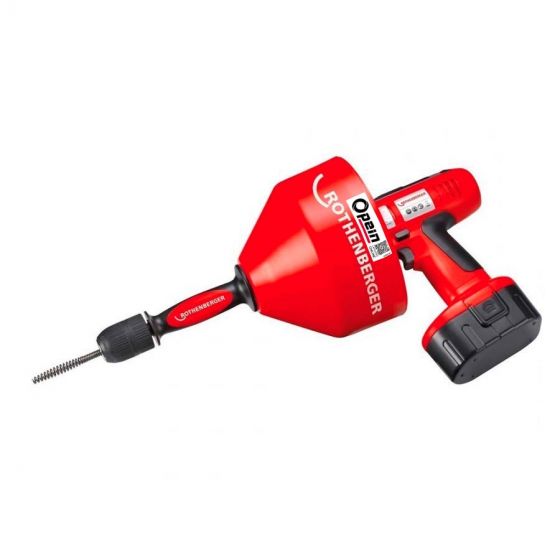 Opein | Alquiler y venta de desatascador profesional eléctrico Rothenberger 40-75mm en Canarias, Madrid y Marruecos.