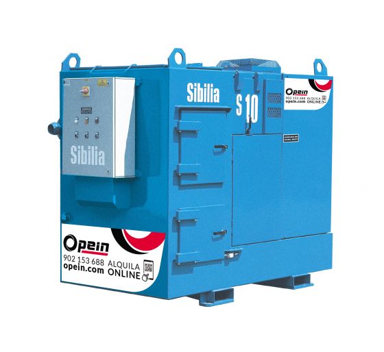 Opein | Alquiler y venta de central de aspiración diésel Sibilia S10 en Canarias, Madrid y Marruecos.