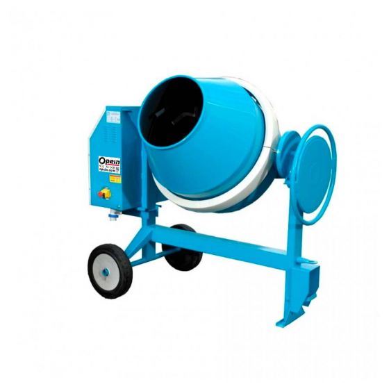 Opein | Alquiler y venta de hormigonera profesional eléctrica 140 litros en Canarias, Madrid y Marruecos.