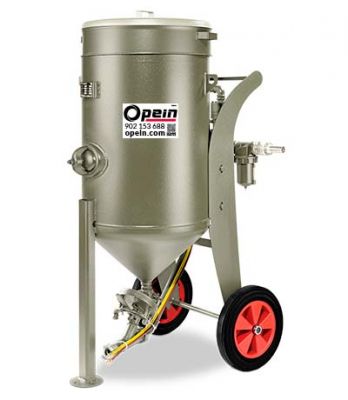 Opein | Alquiler y venta de máquina de chorro de arena 100L 12 Bar en Canarias, Madrid y Marruecos.