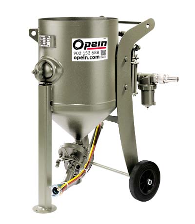 Opein | Alquiler y venta de máquina de chorro de arena 100L 12 Bar en Canarias, Madrid y Marruecos.