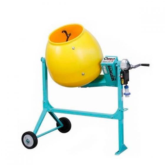 Opein | Alquiler y venta de hormigonera profesional eléctrica 140 litros polietileno 230v en Canarias, Madrid y Marruecos.