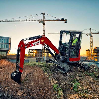 Opein | Alquiler y venta de mini-excavadora Yanmar VIO 3,8T STV en Canarias, Madrid y Marruecos.