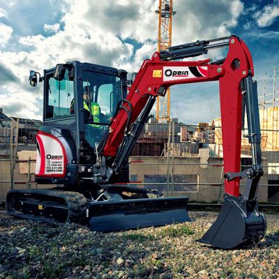 Opein | Alquiler y venta de mini-excavadora Yanmar VIO 3,8T STV en Canarias, Madrid y Marruecos.