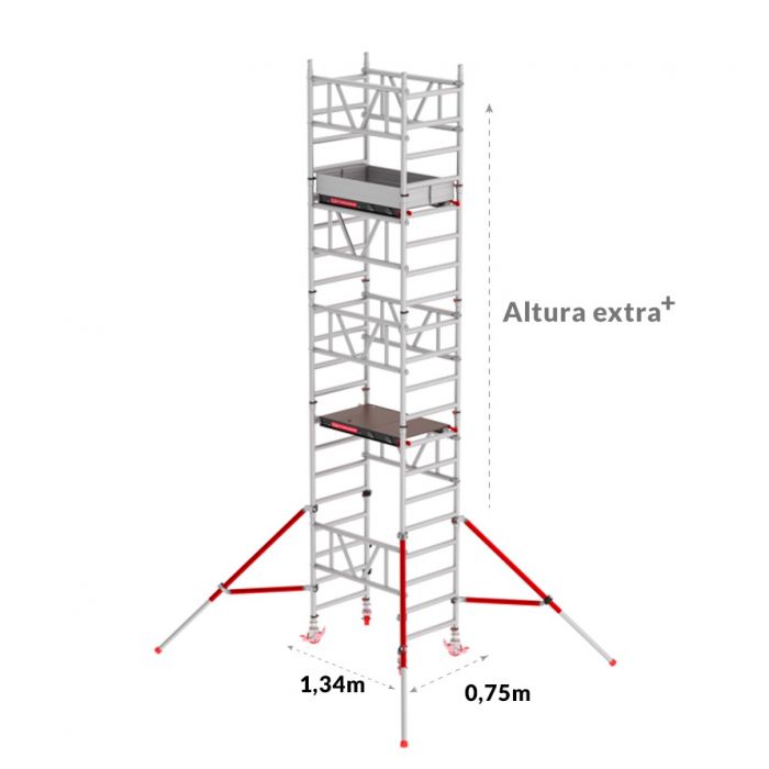 Opein | Alquiler, venta y montaje de andamios rodantes de aluminio en Canarias, Madrid y Marruecos.