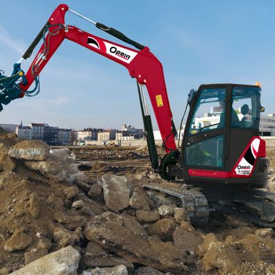 Opein | Alquiler y venta de excavadora mediana Yanmar VIO80 8,0T STV en Canarias, Madrid y Marruecos.