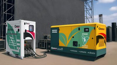 Opein | Alquiler y venta de Sistema de almacenamiento de energía batería 45kW 77kWh portátil en Canarias y Madrid.