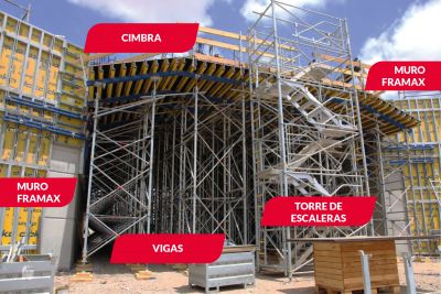 Opein | Alquiler, venta y montaje de sistemas de encofrado Doka cimbra en Canarias, Madrid y Marruecos.