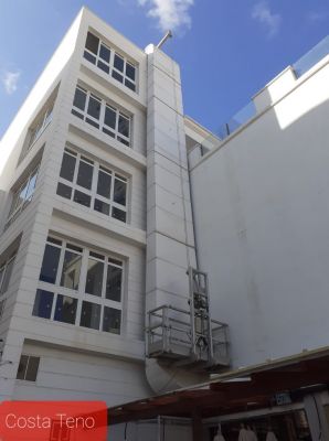 Opein | Alquiler, venta y montaje de andamio colgante en Canarias, Madrid y Marruecos.