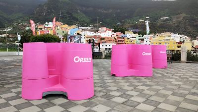 Opein | Alquiler y venta de urinario femenino múltiple en Canarias y Madrid con la mejor calidad precio.